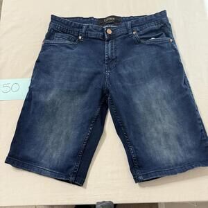 Cultura Dark Blue Denim Shorts Size W34